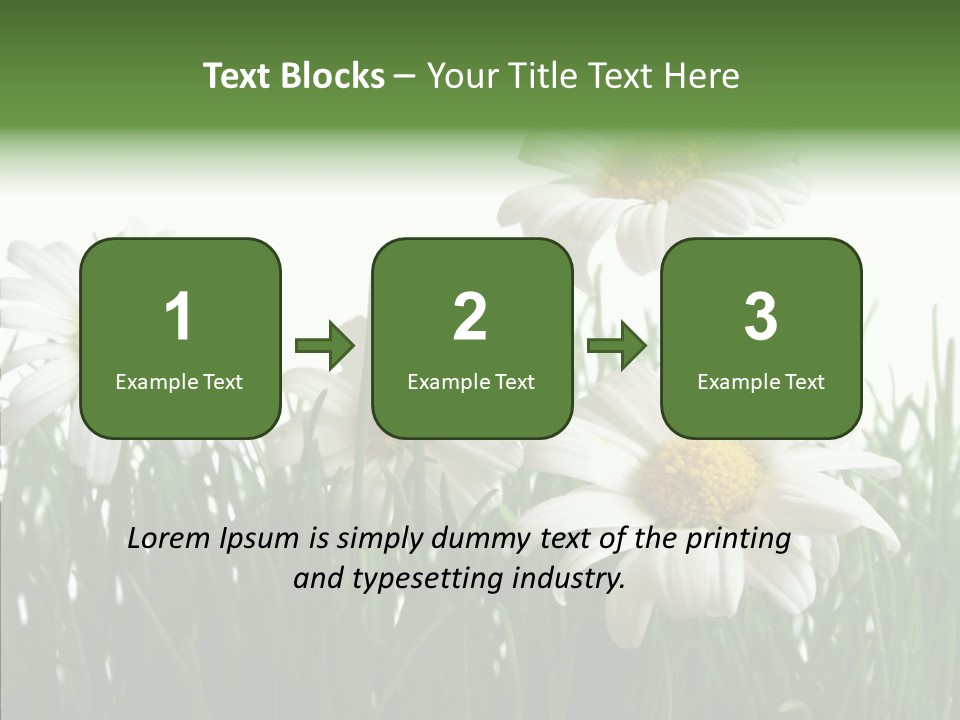 Flower Growth Grass PowerPoint Template