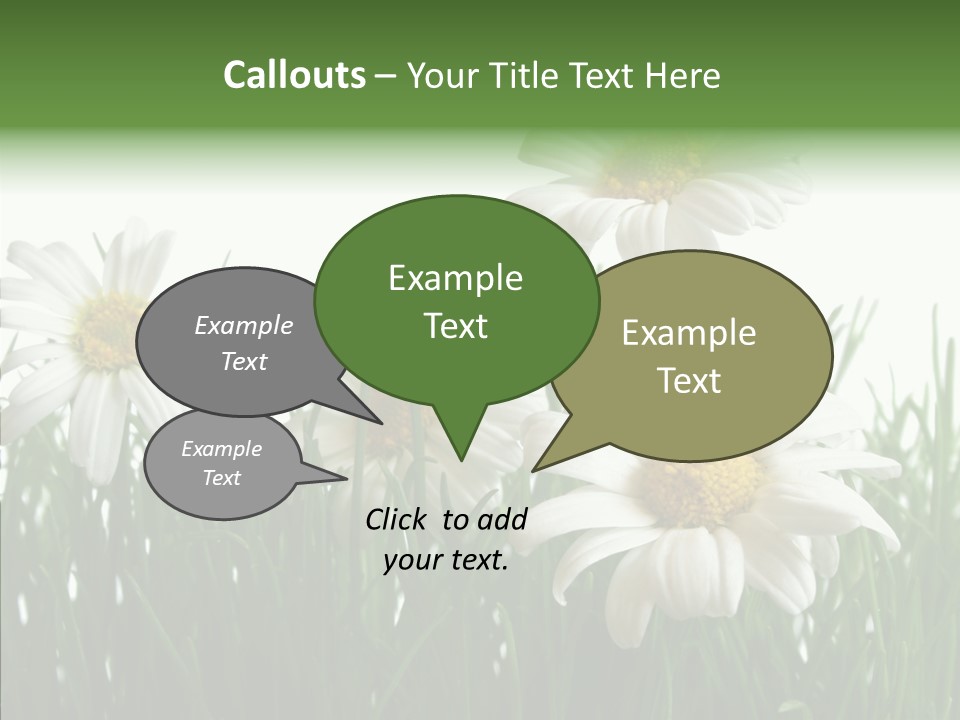 Flower Growth Grass PowerPoint Template