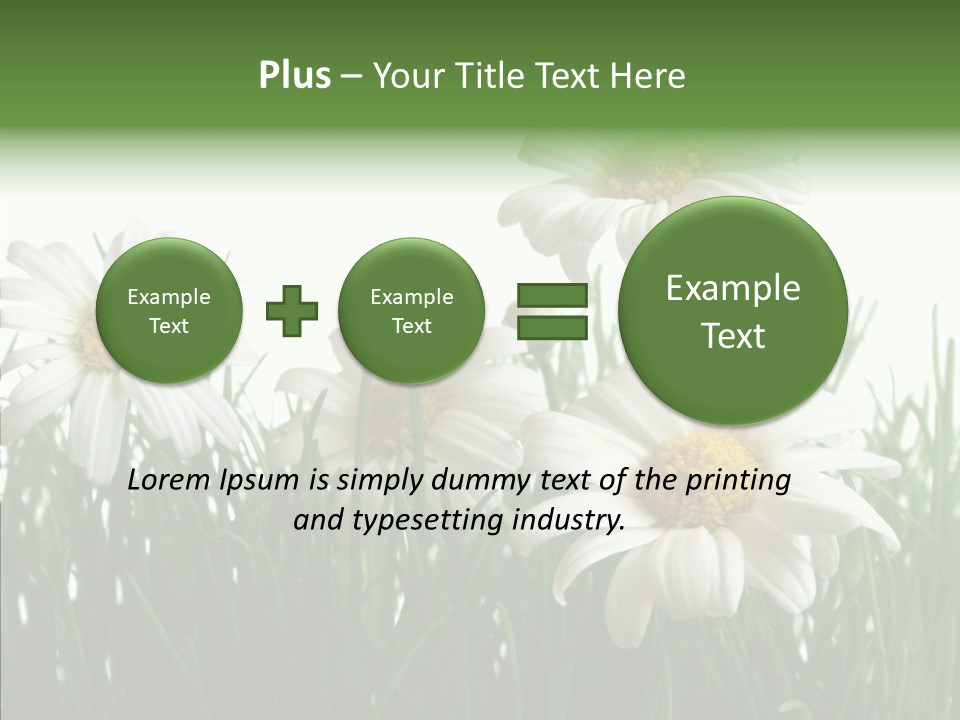 Flower Growth Grass PowerPoint Template