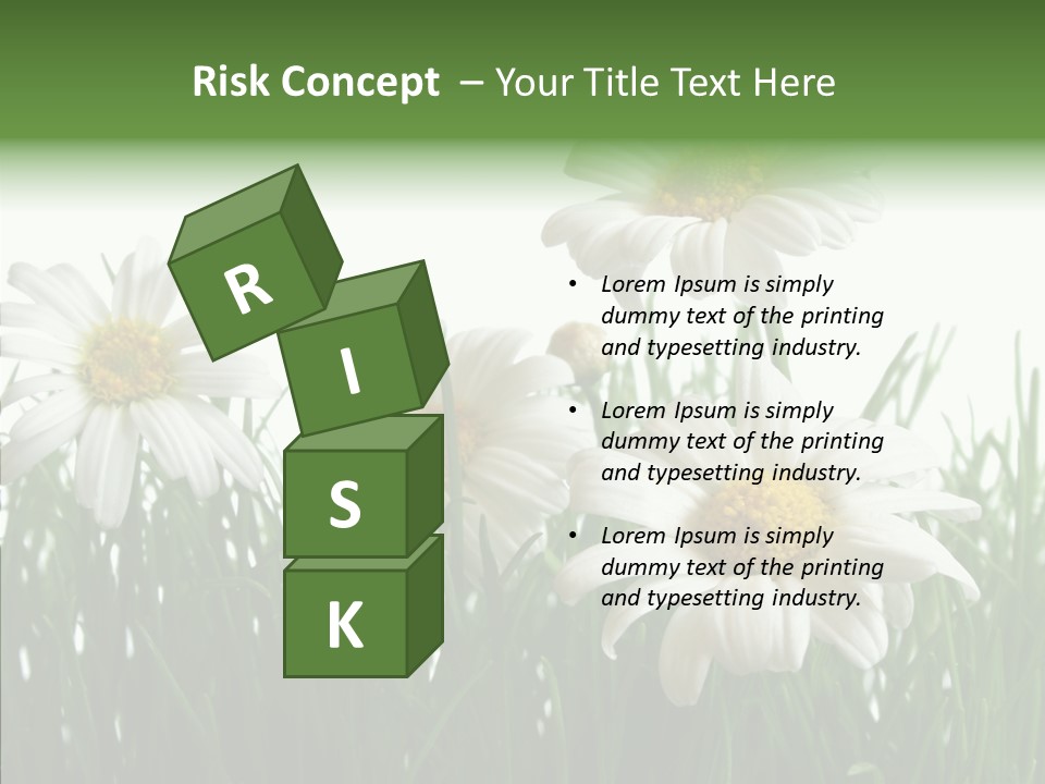 Flower Growth Grass PowerPoint Template