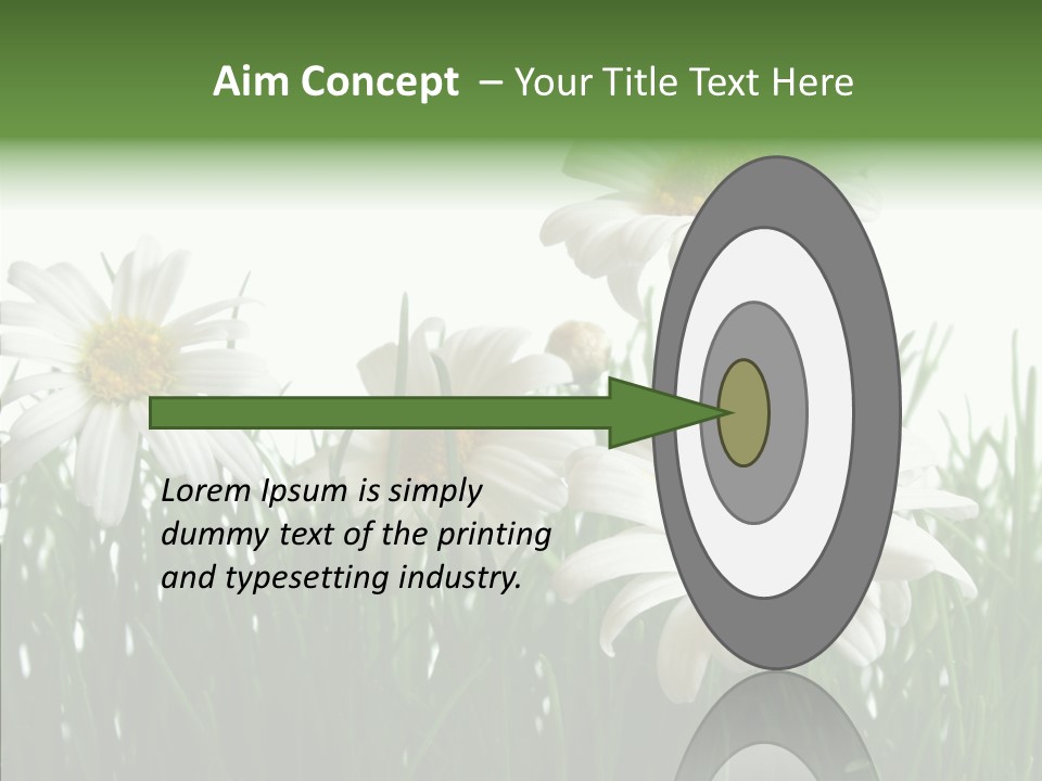 Flower Growth Grass PowerPoint Template