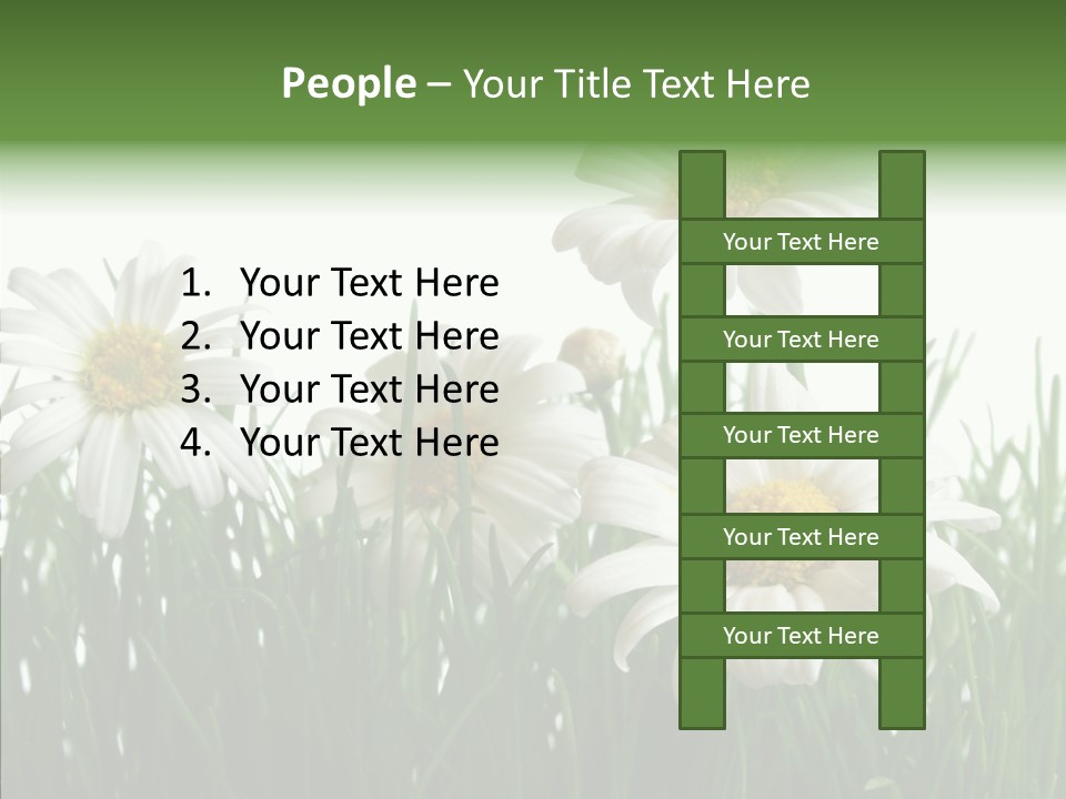 Flower Growth Grass PowerPoint Template