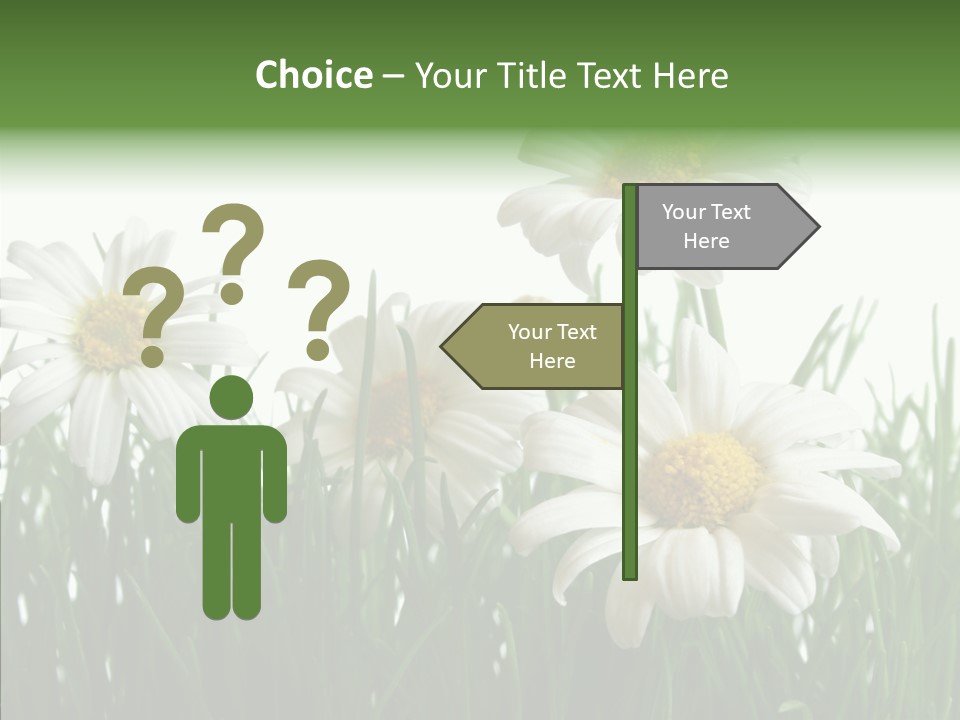 Flower Growth Grass PowerPoint Template