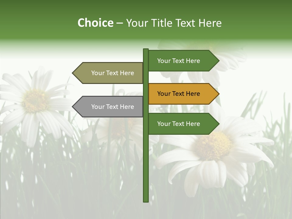Flower Growth Grass PowerPoint Template