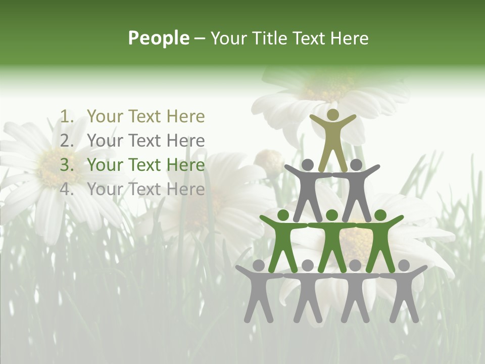 Flower Growth Grass PowerPoint Template