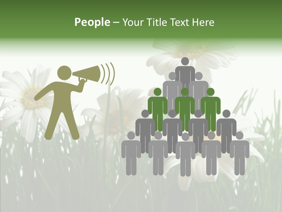 Flower Growth Grass PowerPoint Template