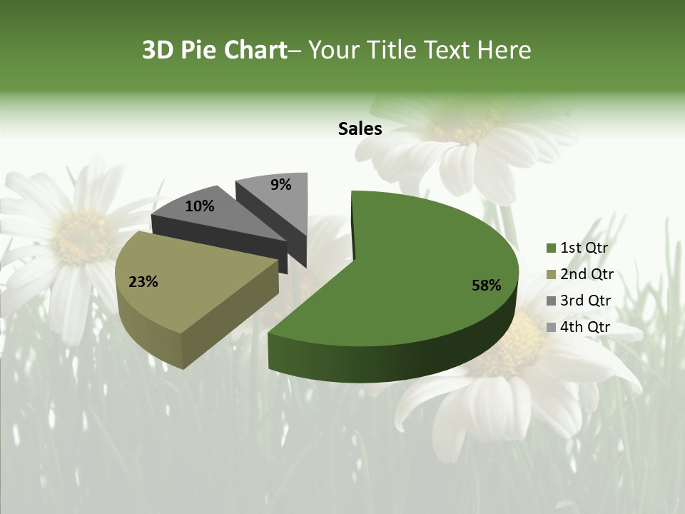Flower Growth Grass PowerPoint Template