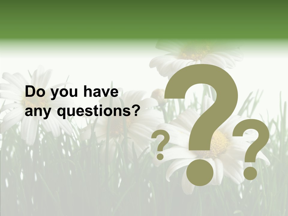 Flower Growth Grass PowerPoint Template