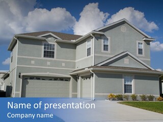 Real Upscale Suburb PowerPoint Template