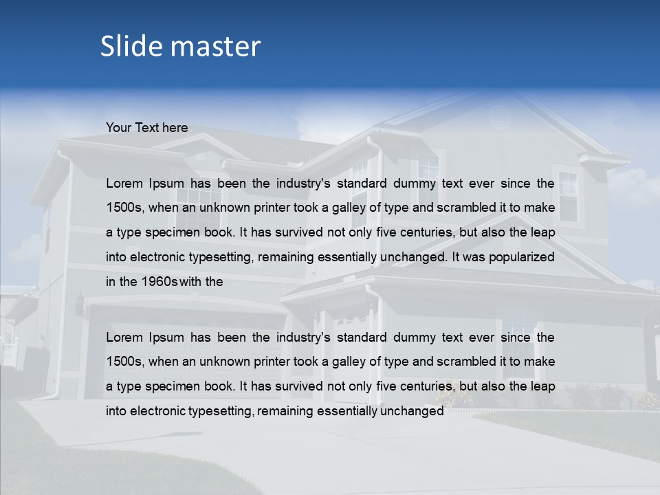 Real Upscale Suburb PowerPoint Template