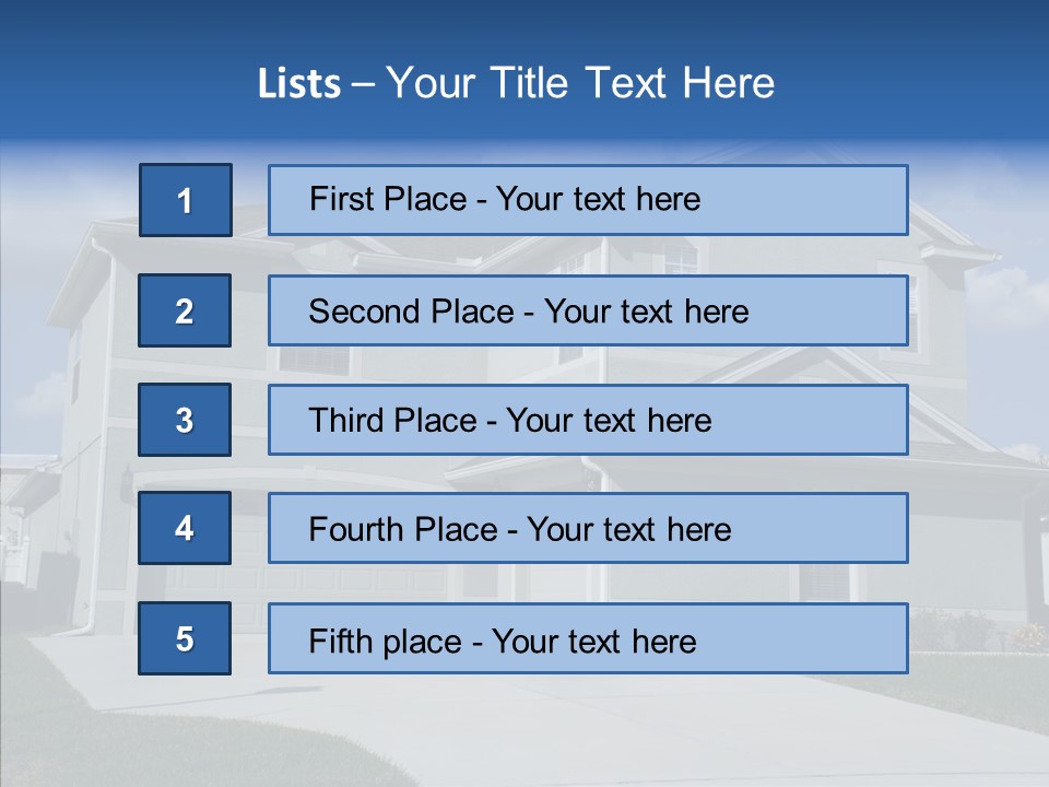 Real Upscale Suburb PowerPoint Template