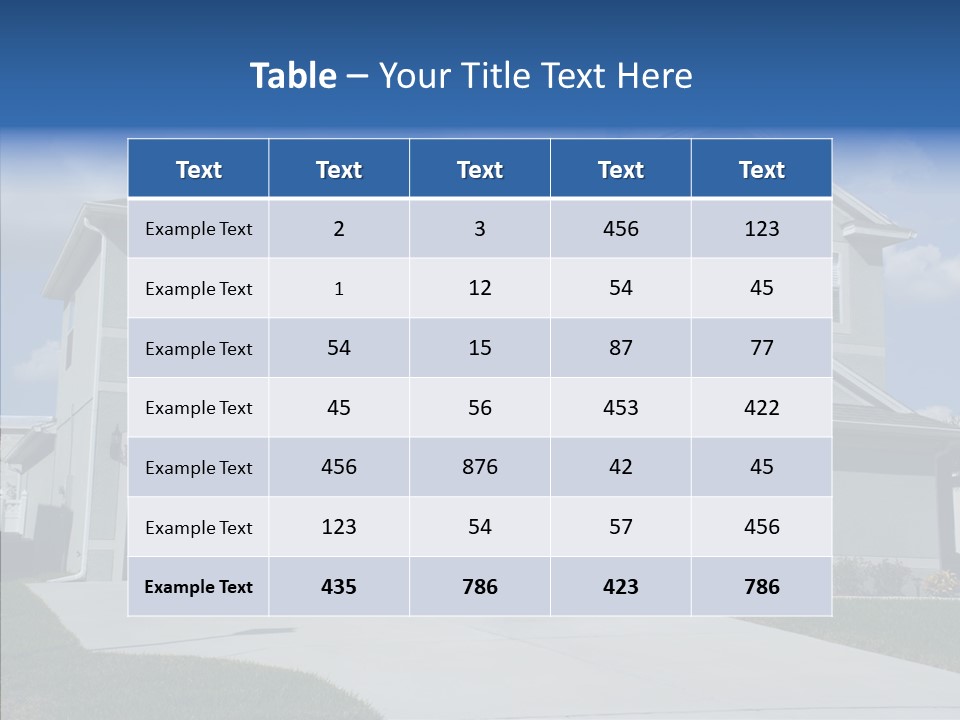 Real Upscale Suburb PowerPoint Template