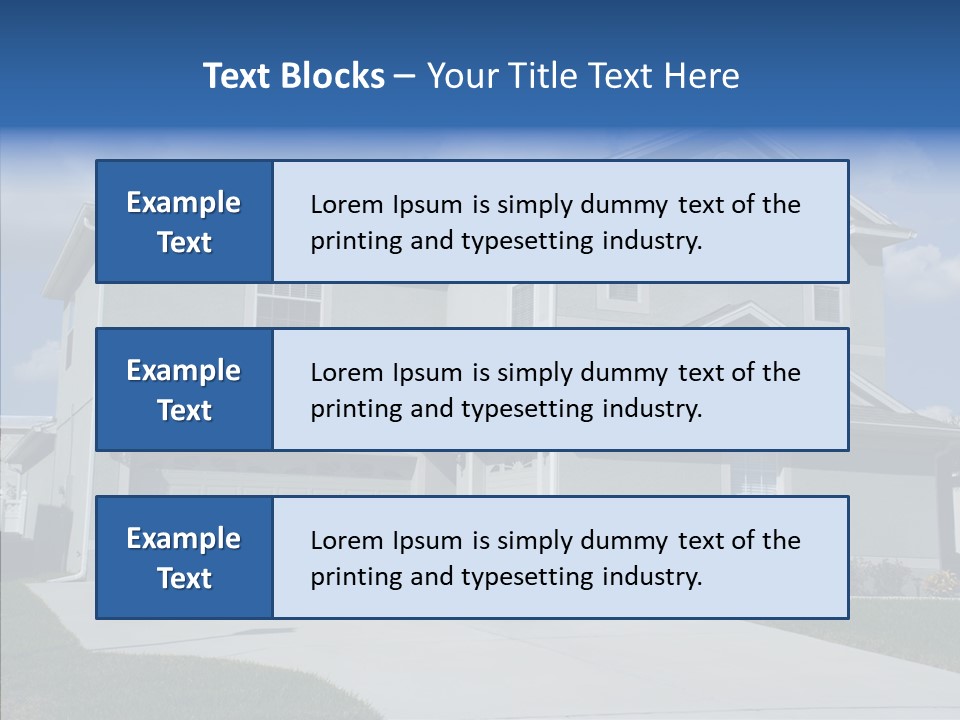 Real Upscale Suburb PowerPoint Template
