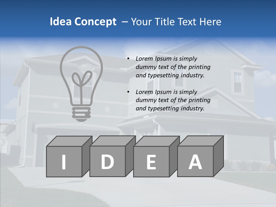 Real Upscale Suburb PowerPoint Template