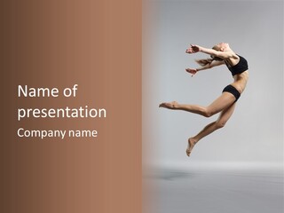 Fly Jumper Aerobics PowerPoint Template