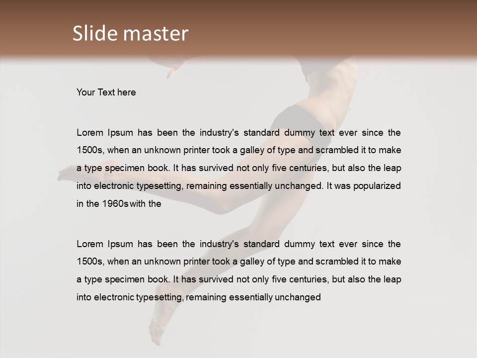Fly Jumper Aerobics PowerPoint Template