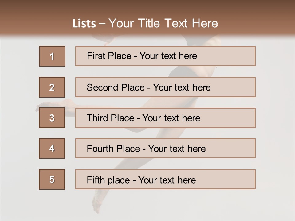 Fly Jumper Aerobics PowerPoint Template