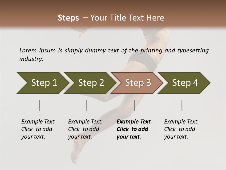 Fly Jumper Aerobics PowerPoint Template
