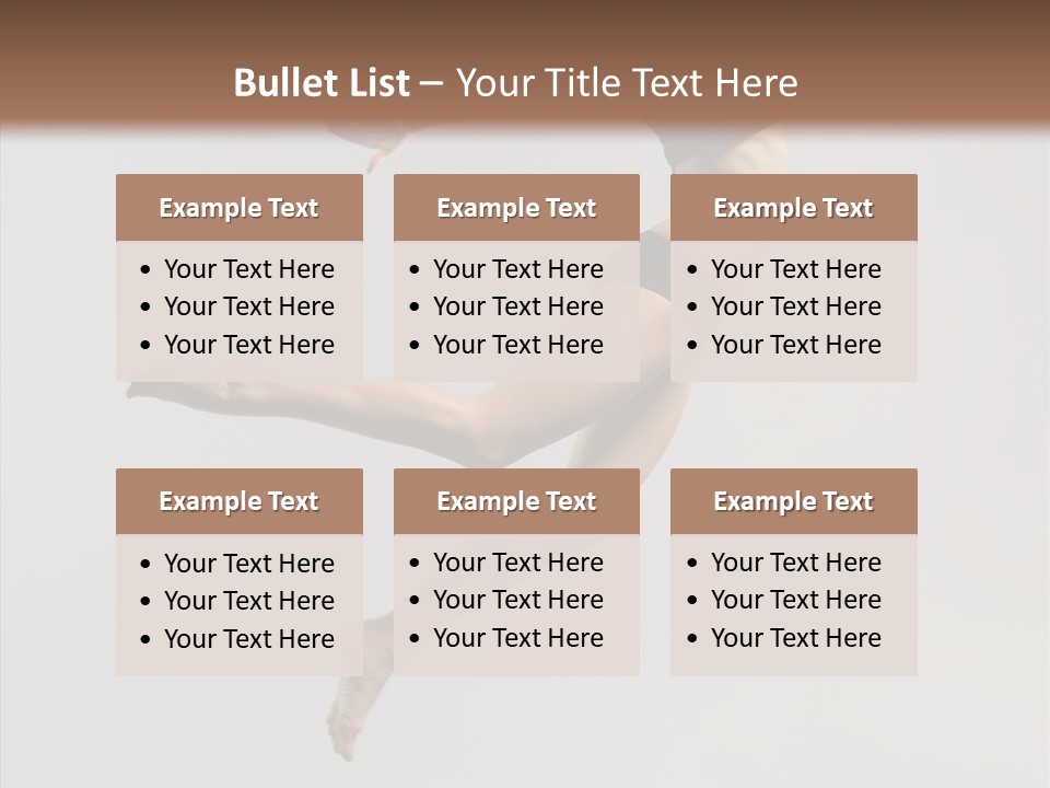 Fly Jumper Aerobics PowerPoint Template