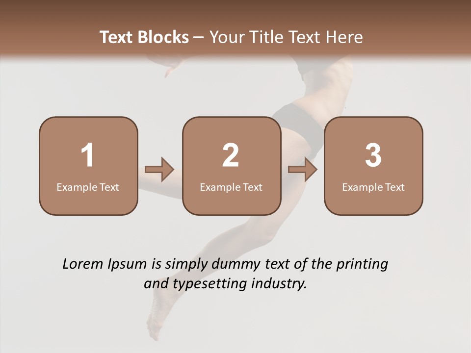 Fly Jumper Aerobics PowerPoint Template