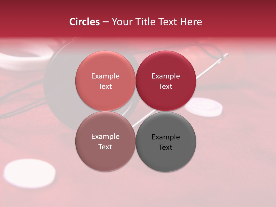 Button Pusher Scissor PowerPoint Template
