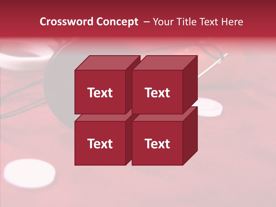 Button Pusher Scissor PowerPoint Template