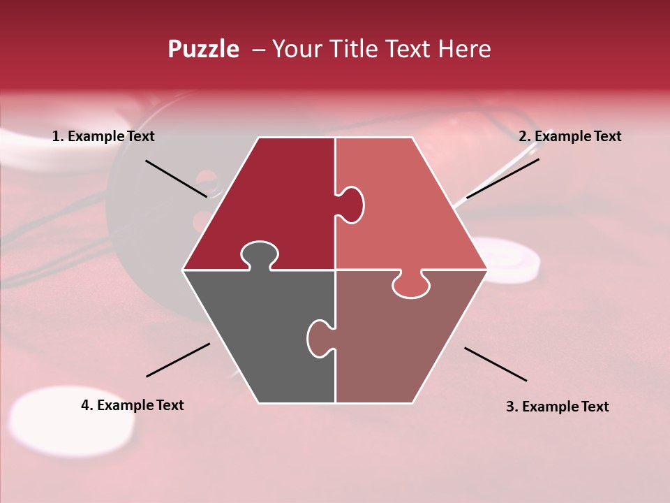 Button Pusher Scissor PowerPoint Template