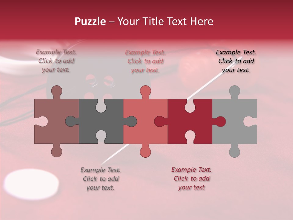 Button Pusher Scissor PowerPoint Template