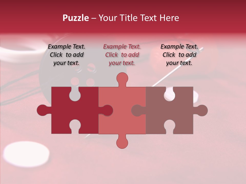 Button Pusher Scissor PowerPoint Template