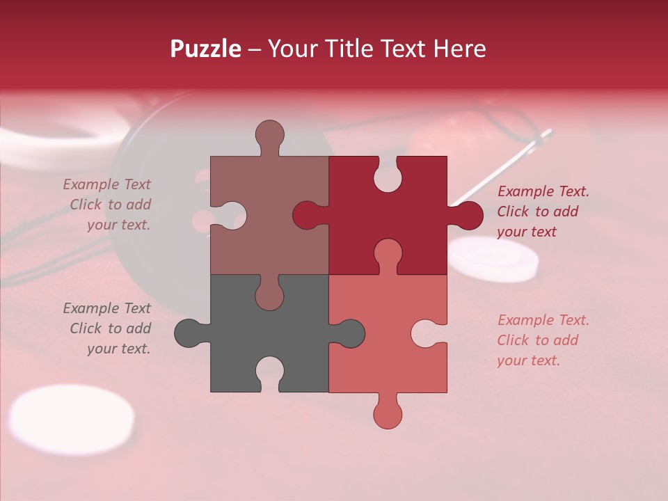 Button Pusher Scissor PowerPoint Template