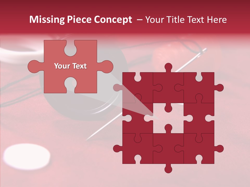 Button Pusher Scissor PowerPoint Template