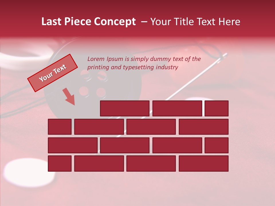 Button Pusher Scissor PowerPoint Template