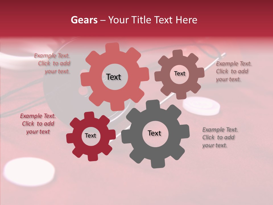 Button Pusher Scissor PowerPoint Template