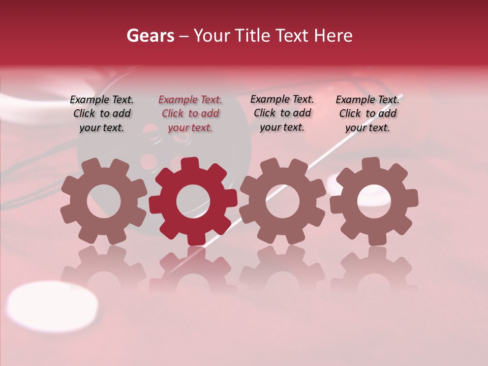 Button Pusher Scissor PowerPoint Template