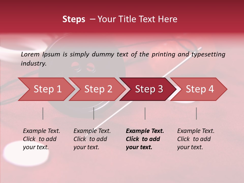 Button Pusher Scissor PowerPoint Template