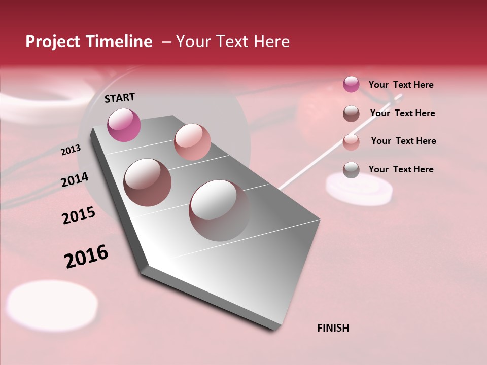 Button Pusher Scissor PowerPoint Template