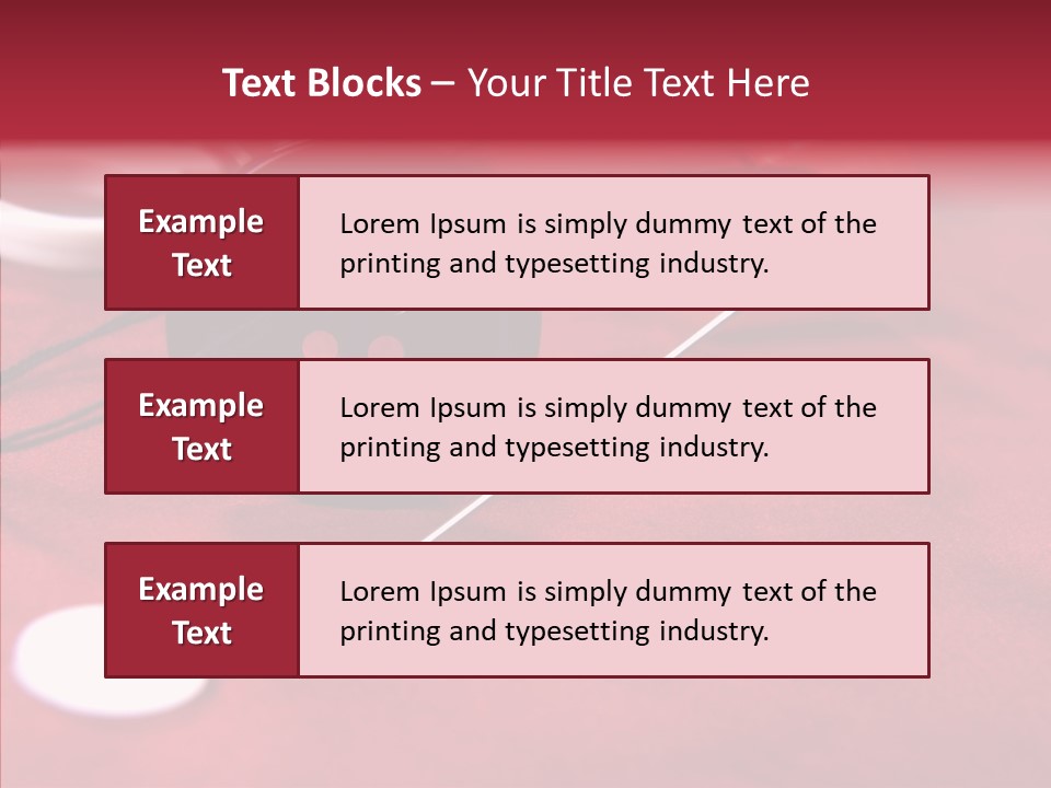 Button Pusher Scissor PowerPoint Template