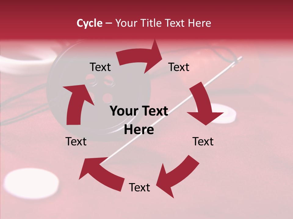 Button Pusher Scissor PowerPoint Template