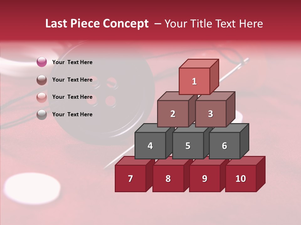 Button Pusher Scissor PowerPoint Template