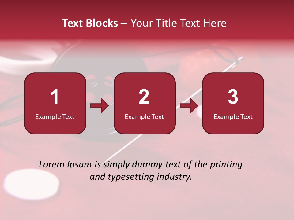 Button Pusher Scissor PowerPoint Template