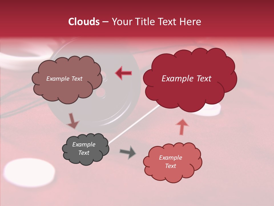 Button Pusher Scissor PowerPoint Template
