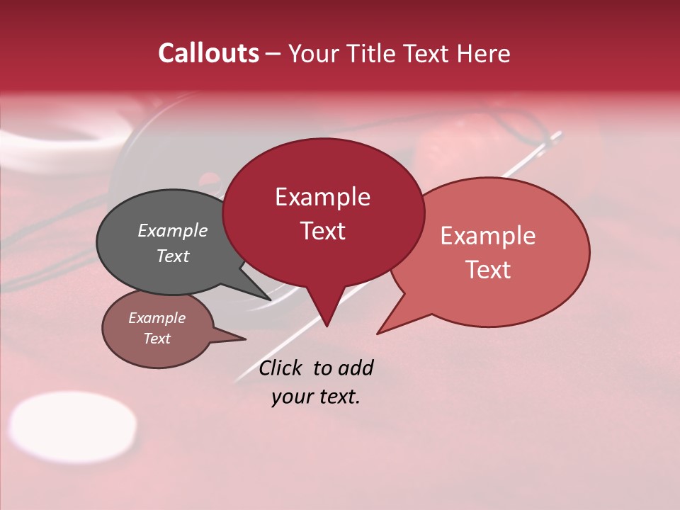 Button Pusher Scissor PowerPoint Template