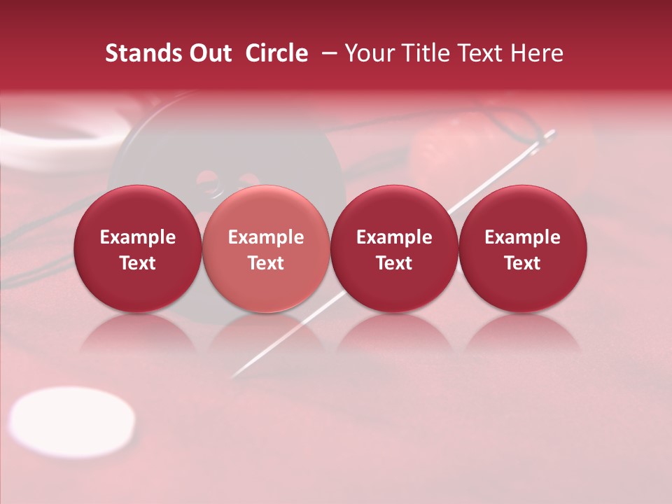 Button Pusher Scissor PowerPoint Template