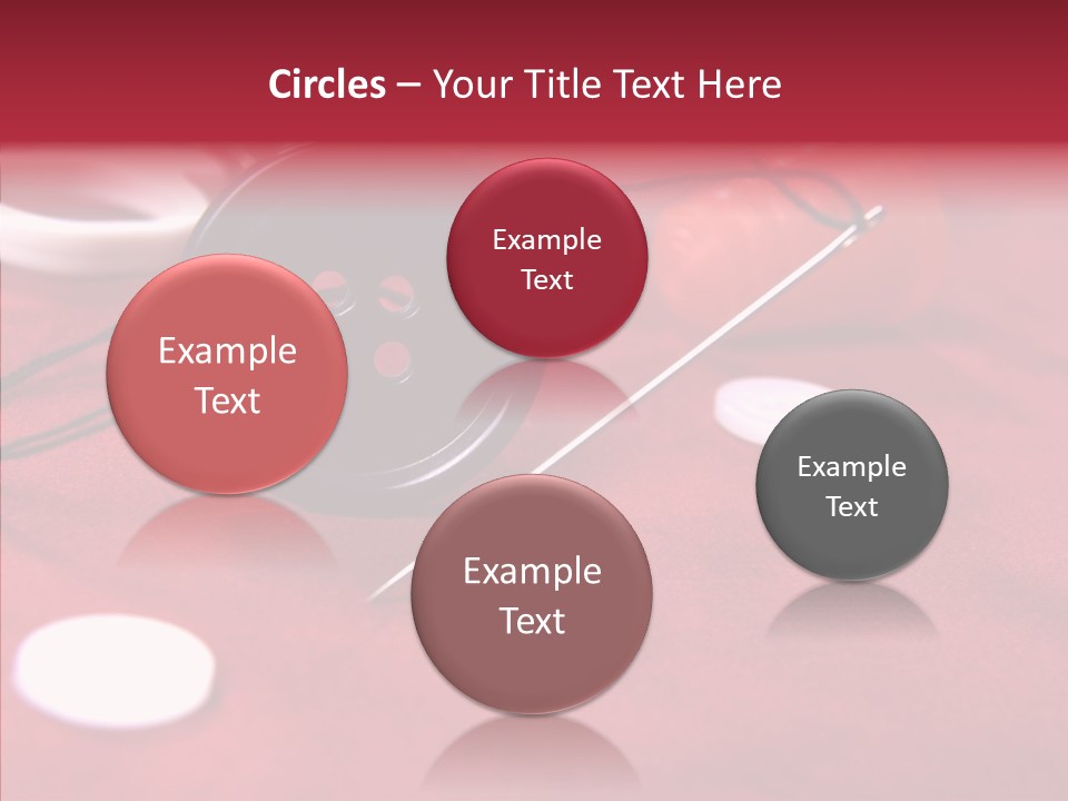 Button Pusher Scissor PowerPoint Template