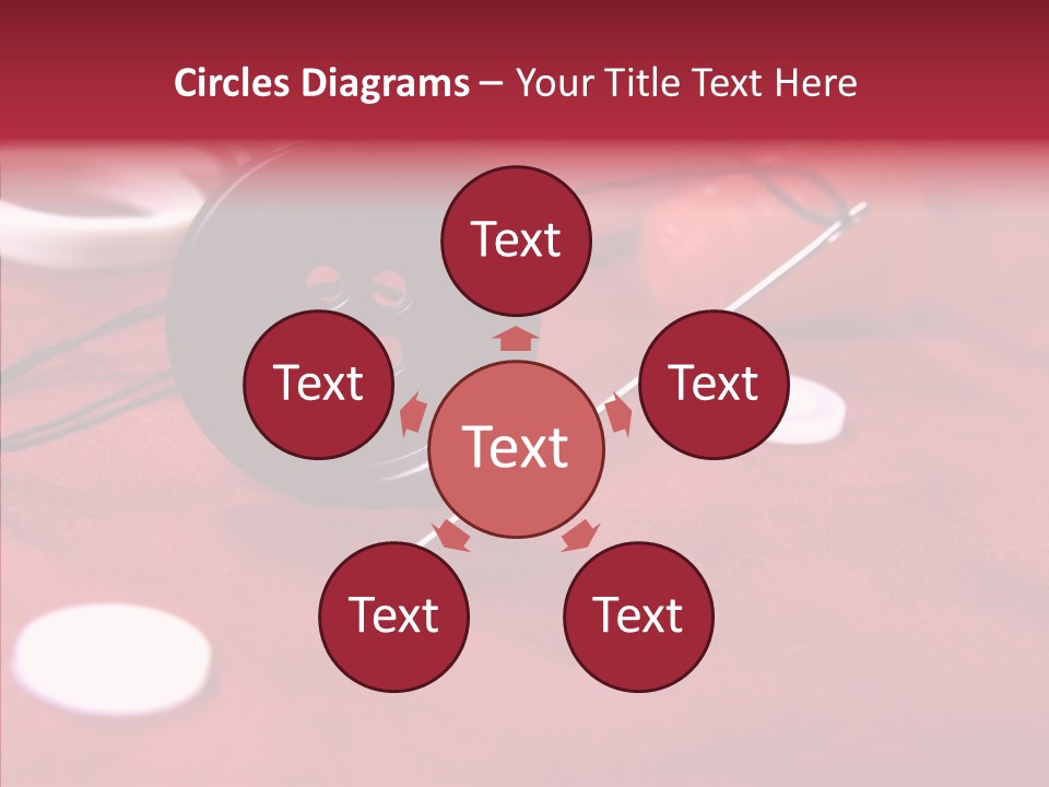 Button Pusher Scissor PowerPoint Template