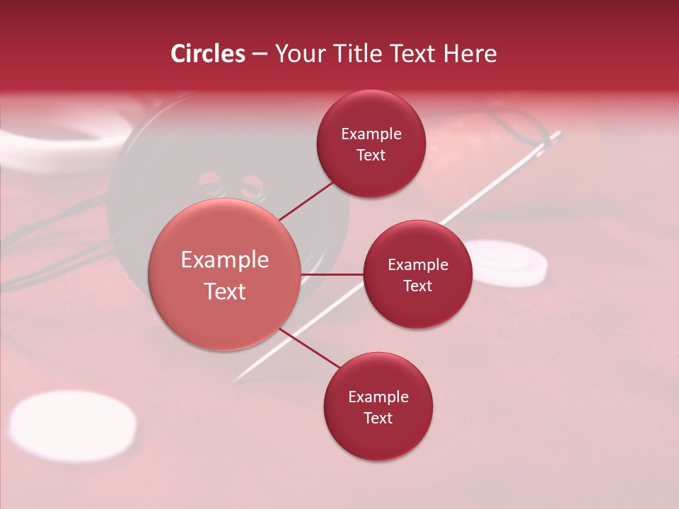 Button Pusher Scissor PowerPoint Template