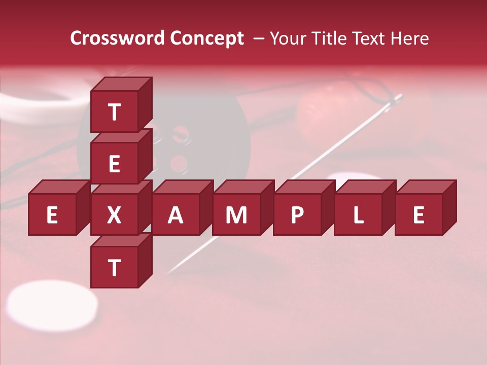Button Pusher Scissor PowerPoint Template