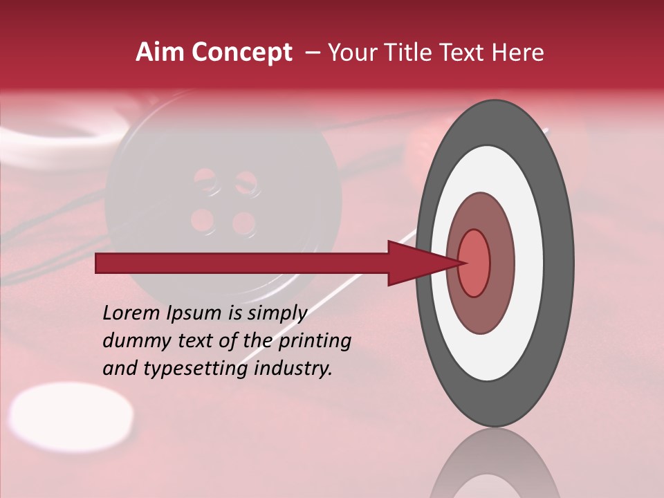Button Pusher Scissor PowerPoint Template