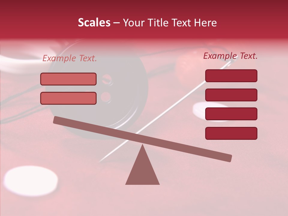 Button Pusher Scissor PowerPoint Template