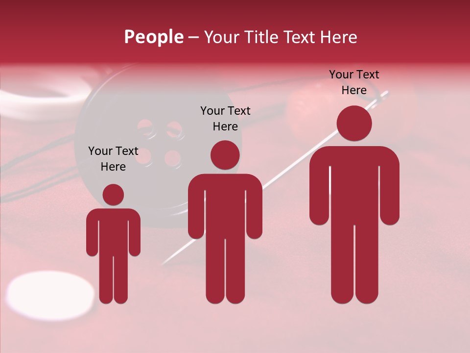 Button Pusher Scissor PowerPoint Template